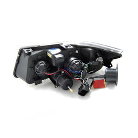 Set fari anteriori per BMW Serie 3 E90/E91 2005-2008 con nero base, sinistro e destro tuning