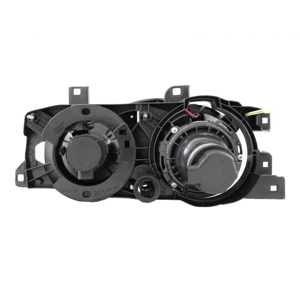 Set fari anteriori per BMW Serie 5 E34 1987-1995, Serie 7 E32 1986-1994 con nero base, sinistro e destro tuning