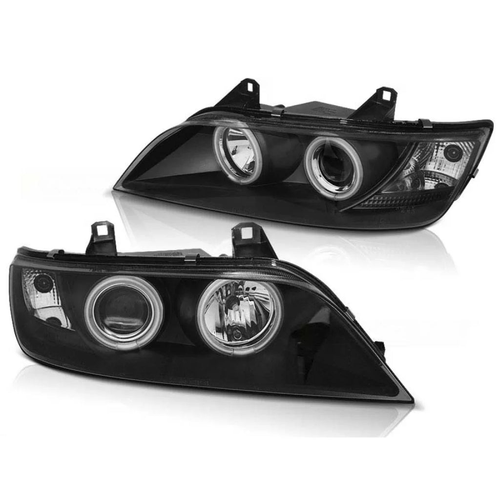 Set fari anteriori con CCFL Angel Eyes per BMW Z3 01.1996-2002 coupe / cabrio, sinistro e destro tuning