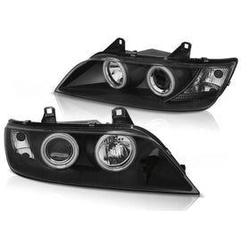 Set fari anteriori con CCFL Angel Eyes per BMW Z3 01.1996-2002 coupe / cabrio, sinistro e destro tuning
