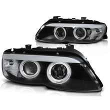Carica l'immagine nel visualizzatore di Gallery, Set fari anteriori con CCFL Angel Eyes e striscia LED per BMW X5 E53 11.2003-2006, sinistro e destro tuning