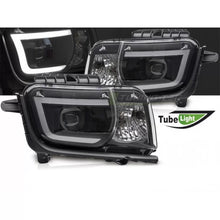 Carica l'immagine nel visualizzatore di Gallery, Set fari anteriori per Chevrolet Camaro 2009-2013 con nero base, sinistro e destro tuning
