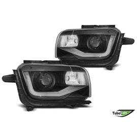 Set fari anteriori per Chevrolet Camaro 2009-2013 con nero base, sinistro e destro tuning