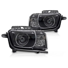 Set fari anteriori per Chevrolet Camaro 2009-2013 con nero base, sinistro e destro tuning