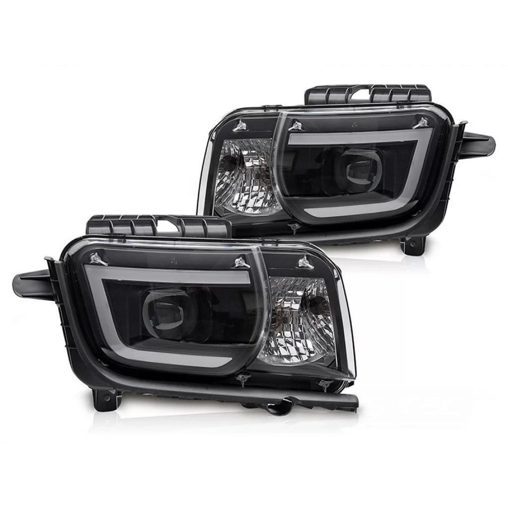 Set fari anteriori per Chevrolet Camaro 2009-2013 con nero base, sinistro e destro tuning