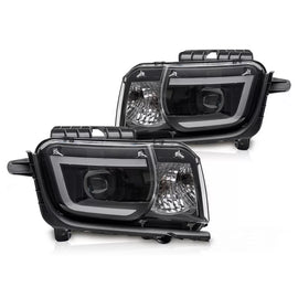 Set fari anteriori per Chevrolet Camaro 2009-2013 con nero base, sinistro e destro tuning