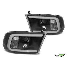 Set fari anteriori per Dodge Ram 2009-2018 con nero base, sinistro e destro tuning
