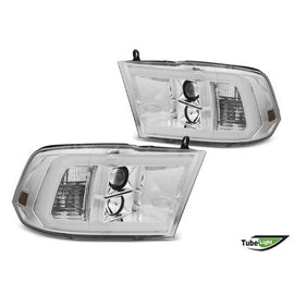 Set fari anteriori per Dodge Ram 2009-2018 con cromato base, sinistro e destro tuning