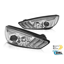 Set fari anteriori per Ford Focus MK3 2015-2018 con cromato base, sinistro e destro tuning