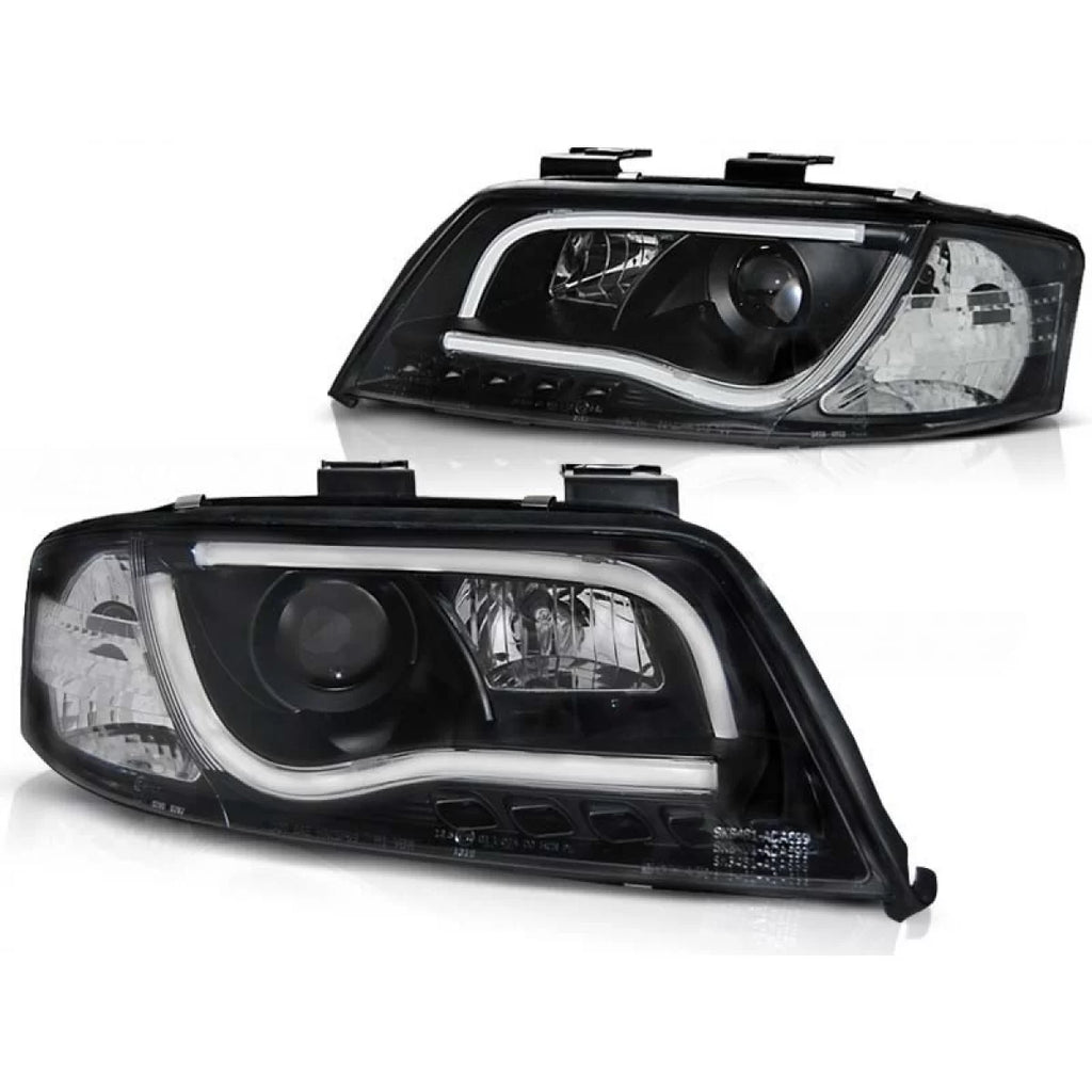 Set fari anteriori con originale DRL luci per Audi A6 C5 06.2001-05.2004 berlina/wagon, sinistro e destro tuning
