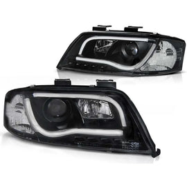 Set fari anteriori con originale DRL luci per Audi A6 C5 06.2001-05.2004 berlina/wagon, sinistro e destro tuning