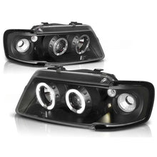 Carica l'immagine nel visualizzatore di Gallery, Set fari anteriori con lampade alogene Angel Eyes per Audi A3 8L 08.1996-08.2000, sinistro e destro tuning