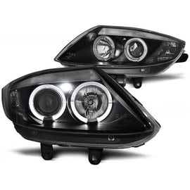 Set fari anteriori con lampade alogene Angel Eyes per BMW Z4 E85 E86 2002-2008, sinistro e destro tuning