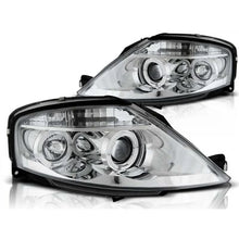Carica l'immagine nel visualizzatore di Gallery, Set fari anteriori con lampade alogene Angel Eyes per Citroen C3 03.2002-2009, sinistro e destro tuning