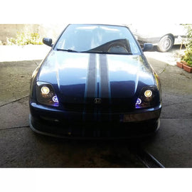 Set fari anteriori per Honda Prelude 02.1997-2001 con nero base, sinistro e destro tuning