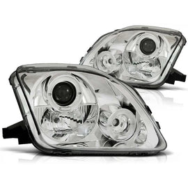 Set fari anteriori per Honda Prelude 02.1997-2001 con cromato base, sinistro e destro tuning