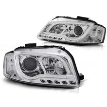 Carica l'immagine nel visualizzatore di Gallery, Set fari anteriori con LED luci per Audi A3 8P 05.2003-03.2008 3D/5D, sinistro e destro tuning