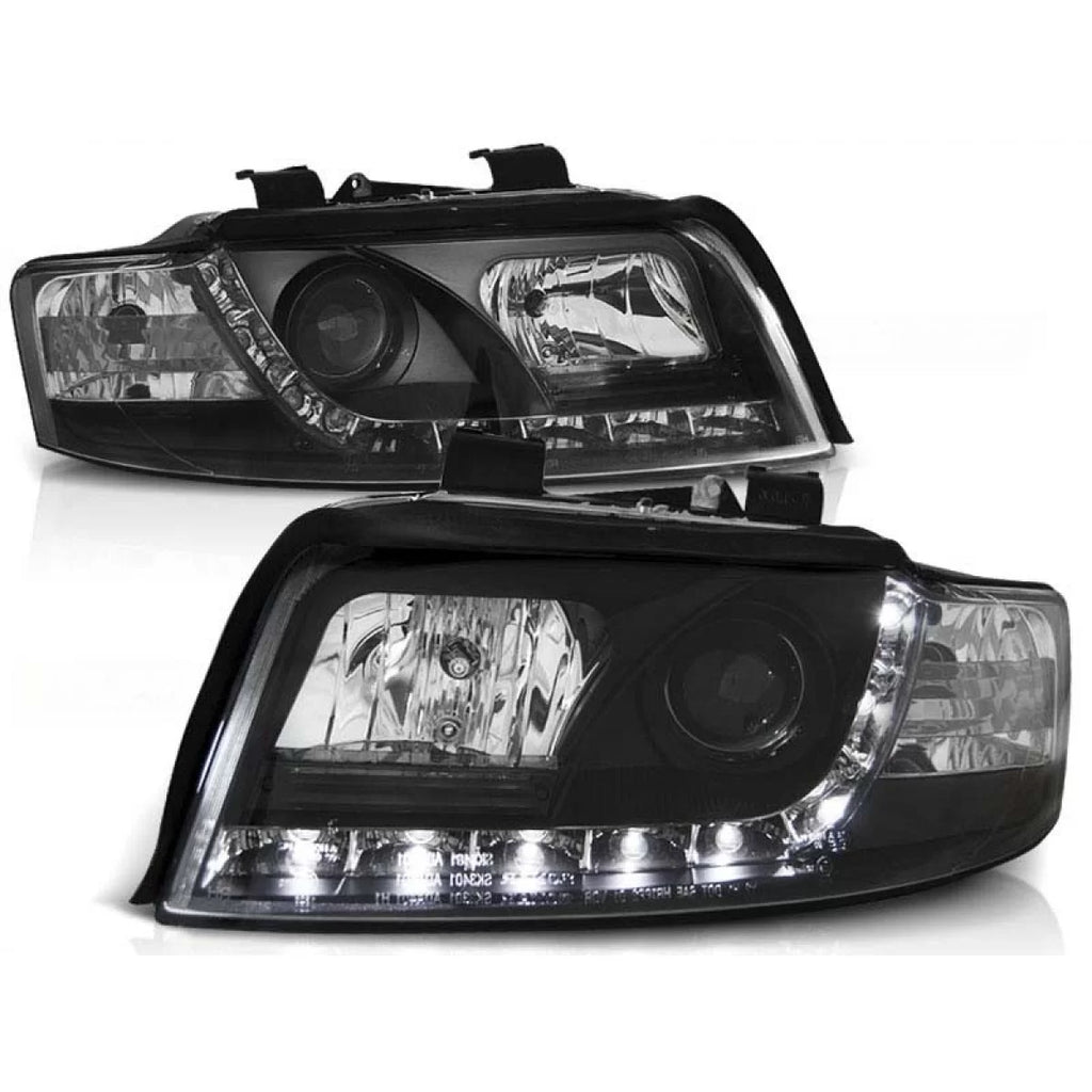 Set fari anteriori con LED luci per Audi A4 B6 10.2000-10.2004 berlina/wagon, sinistro e destro tuning