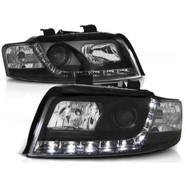Set fari anteriori con LED luci per Audi A4 B6 10.2000-10.2004 berlina/wagon, sinistro e destro tuning