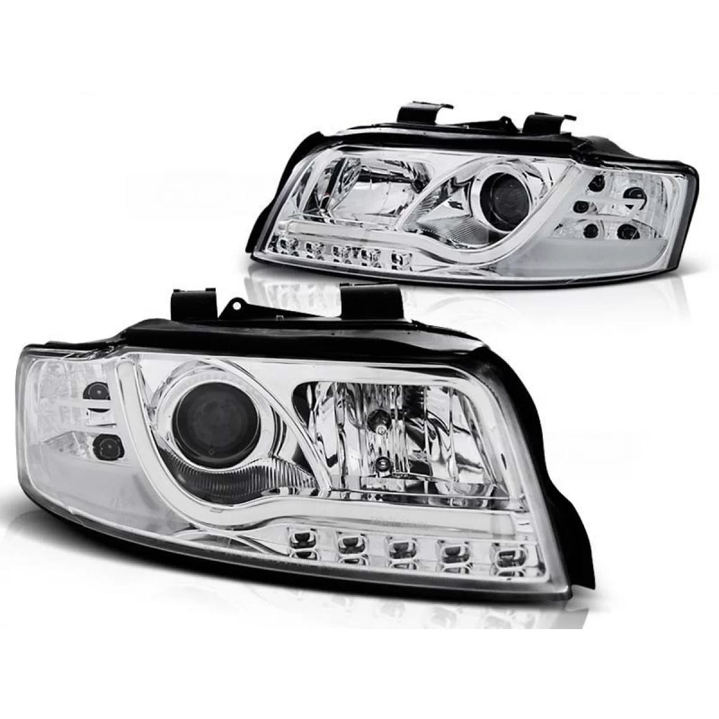 Set fari anteriori con LED luci per Audi A4 B6 10.2000-10.2004 berlina/wagon, sinistro e destro tuning