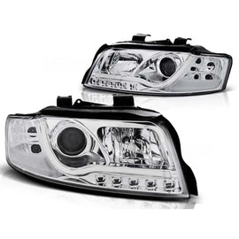 Set fari anteriori con LED luci per Audi A4 B6 10.2000-10.2004 berlina/wagon, sinistro e destro tuning