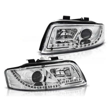 Carica l'immagine nel visualizzatore di Gallery, Set fari anteriori con LED luci per Audi A4 B6 10.2000-10.2004 berlina/wagon, sinistro e destro tuning