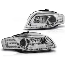 Carica l'immagine nel visualizzatore di Gallery, Set fari anteriori con LED luci per Audi A4 B7 11.2004-03.2008 berlina/wagon/cabriolet, sinistro e destro tuning