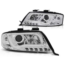 Set fari anteriori con LED luci per Audi A6 C5 05.1997-05.2001 berlina/wagon, sinistro e destro tuning