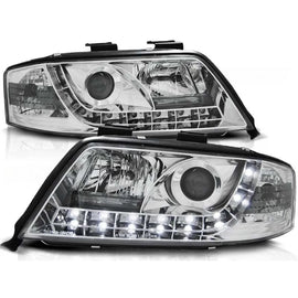 Set fari anteriori con LED luci per Audi A6 C5 06.2001-05.2004 berlina/wagon, sinistro e destro tuning