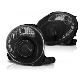 Set fari anteriori con LED luci per Fiat 500 dal 2007, sinistro e destro tuning