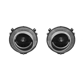 Set fari anteriori per Mercedes Classe G W463 con W464 design 1989-2018 con nero base, sinistro e destro tuning