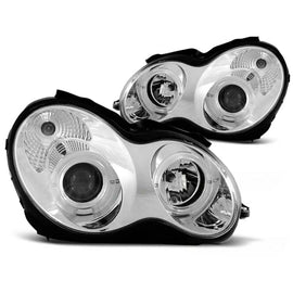 Set fari anteriori per MERCEDES W203 Classe C 07.2000-03.2004, sinistro e destro tuning