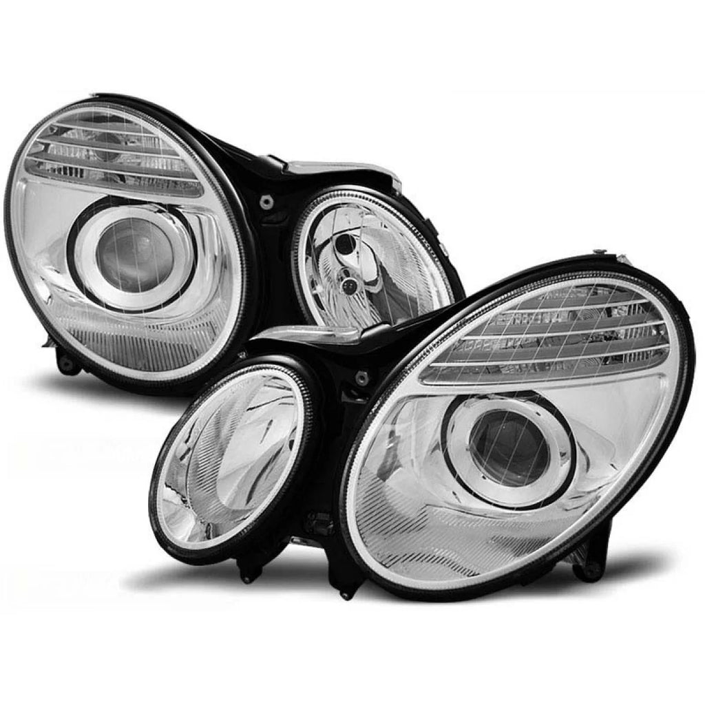 Set fari anteriori per MERCEDES W211 Classe E 03.2002-04.2006, sinistro e destro tuning
