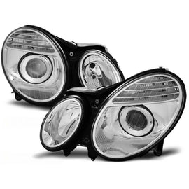 Set fari anteriori per MERCEDES W211 Classe E 03.2002-04.2006, sinistro e destro tuning