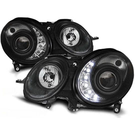 Set fari anteriori per MERCEDES W211 Classe E 03.2002-04.2006, sinistro e destro tuning