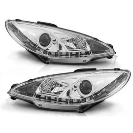 Set fari anteriori per PEUGEOT 206 10.1998-2002, sinistro e destro tuning