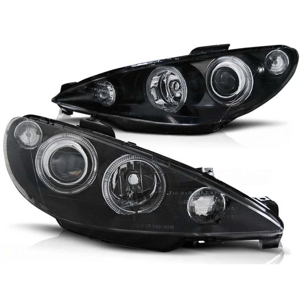 Set fari anteriori per PEUGEOT 206 dal 2002, sinistro e destro tuning