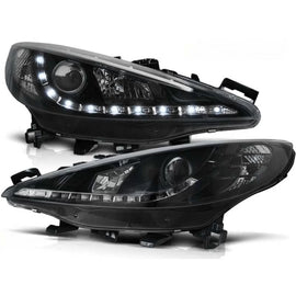 Set fari anteriori per PEUGEOT 207 05.2006-06.2009, sinistro e destro tuning