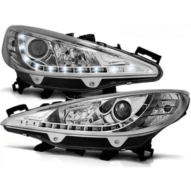 Set fari anteriori per PEUGEOT 207 05.2006-06.2009, sinistro e destro tuning