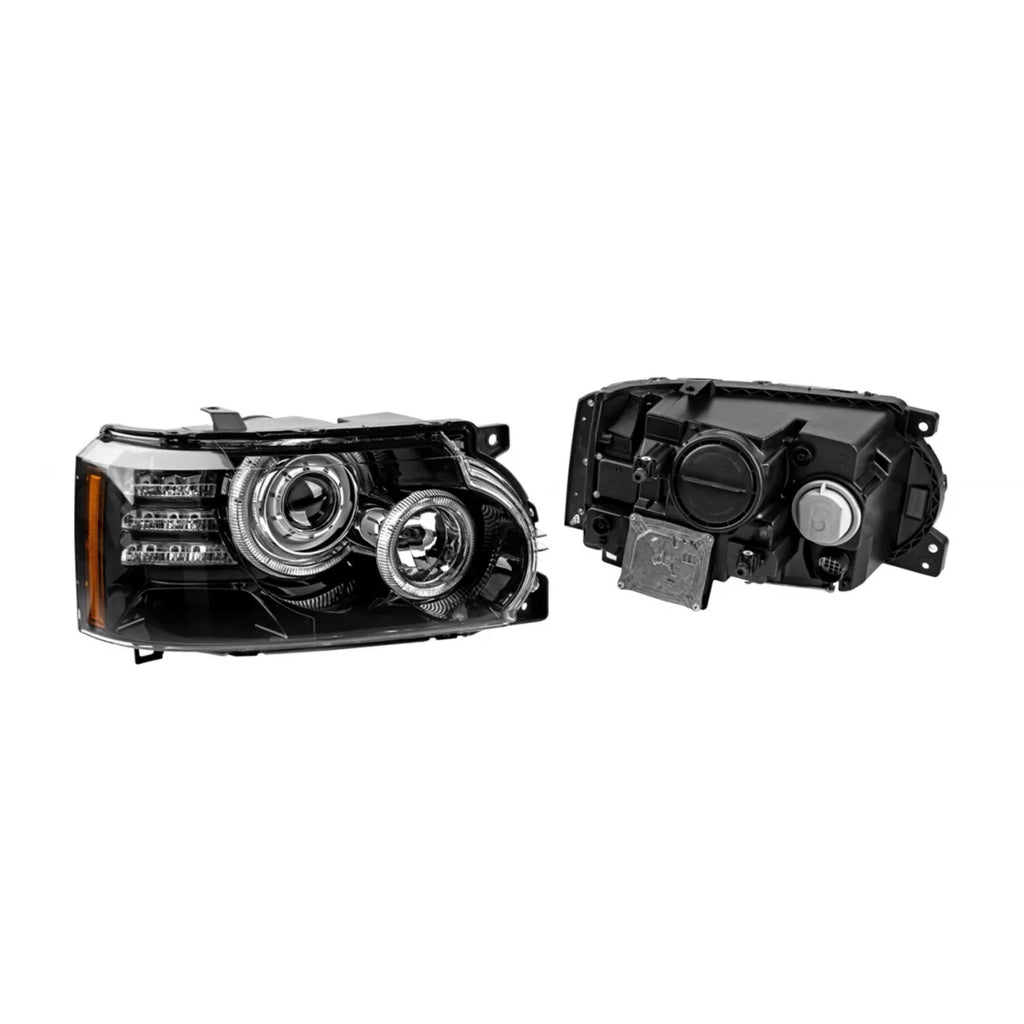 Set fari anteriori per Range Rover Vogue L322 2002-2009 con nero base, sinistro e destro tuning