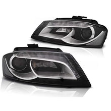 Set fari anteriori con autentico DRL luci per Audi A3 8P 2008-2012 3D/5D, sinistro e destro tuning