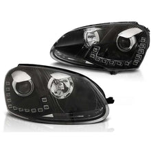 Carica l'immagine nel visualizzatore di Gallery, Set fari anteriori per VW GOLF 5 10.2003-2009 DRL, sinistro e destro tuning