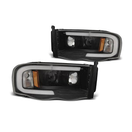 TUNING fari anteriori per DODGE RAM 02-06 a guida di luce con nero