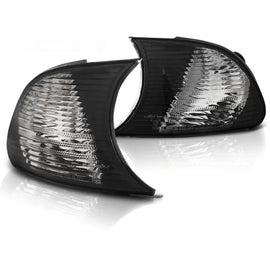 Freccia set per il faro anteriore per BMW Serie 3 E46 Coupe/Cabrio 2001-2003 con cromato base e fumé cornice sinistro +