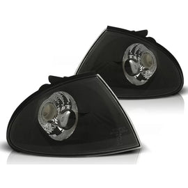Freccia set per il faro anteriore per BMW Serie 3 E46 berlina/wagon 1998-2001 con nero base sinistro + destro tuning