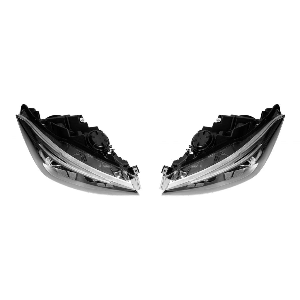 LED kit fari anteriori per BMW Serie 1 F20, F21 2011-2015, con nero base, per il modello con lampade alogene fari