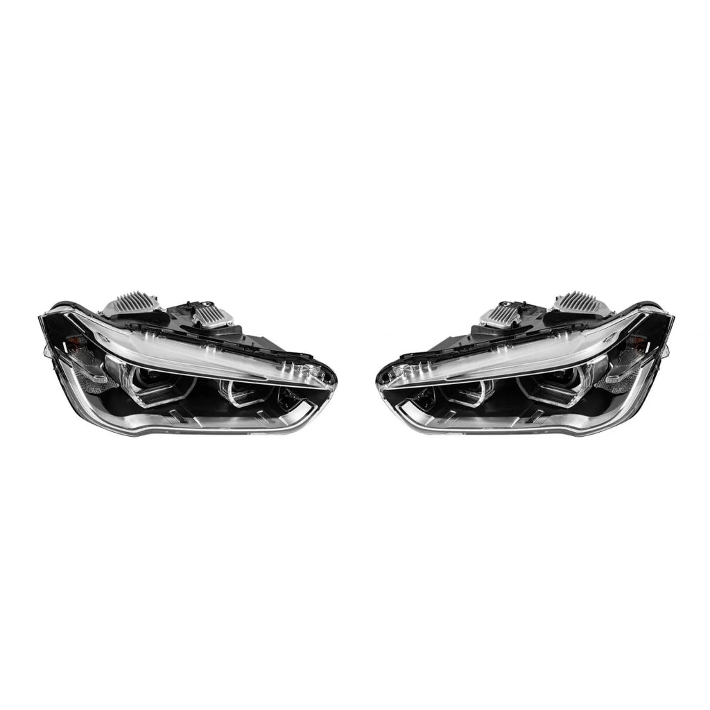 LED kit fari anteriori per BMW X1 F48 dal 2015, con nero base, per il modello con lampade alogene fari anteriori tuning