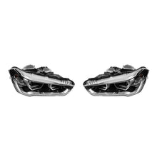 Carica l'immagine nel visualizzatore di Gallery, LED kit fari anteriori per BMW X1 F48 dal 2015, con nero base, per il modello con lampade alogene fari anteriori tuning