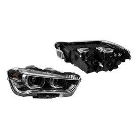 LED kit fari anteriori per BMW X1 F48 dal 2015, con nero base, per il modello con lampade alogene fari anteriori tuning