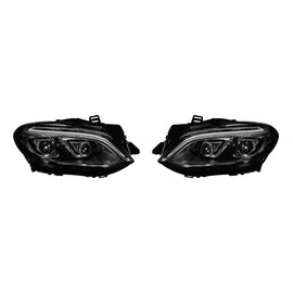 LED Set fari anteriori per Mercedes ML 2012-2015, nero scocca, per modelli con xenon fari anteriori e GLE 63 stile